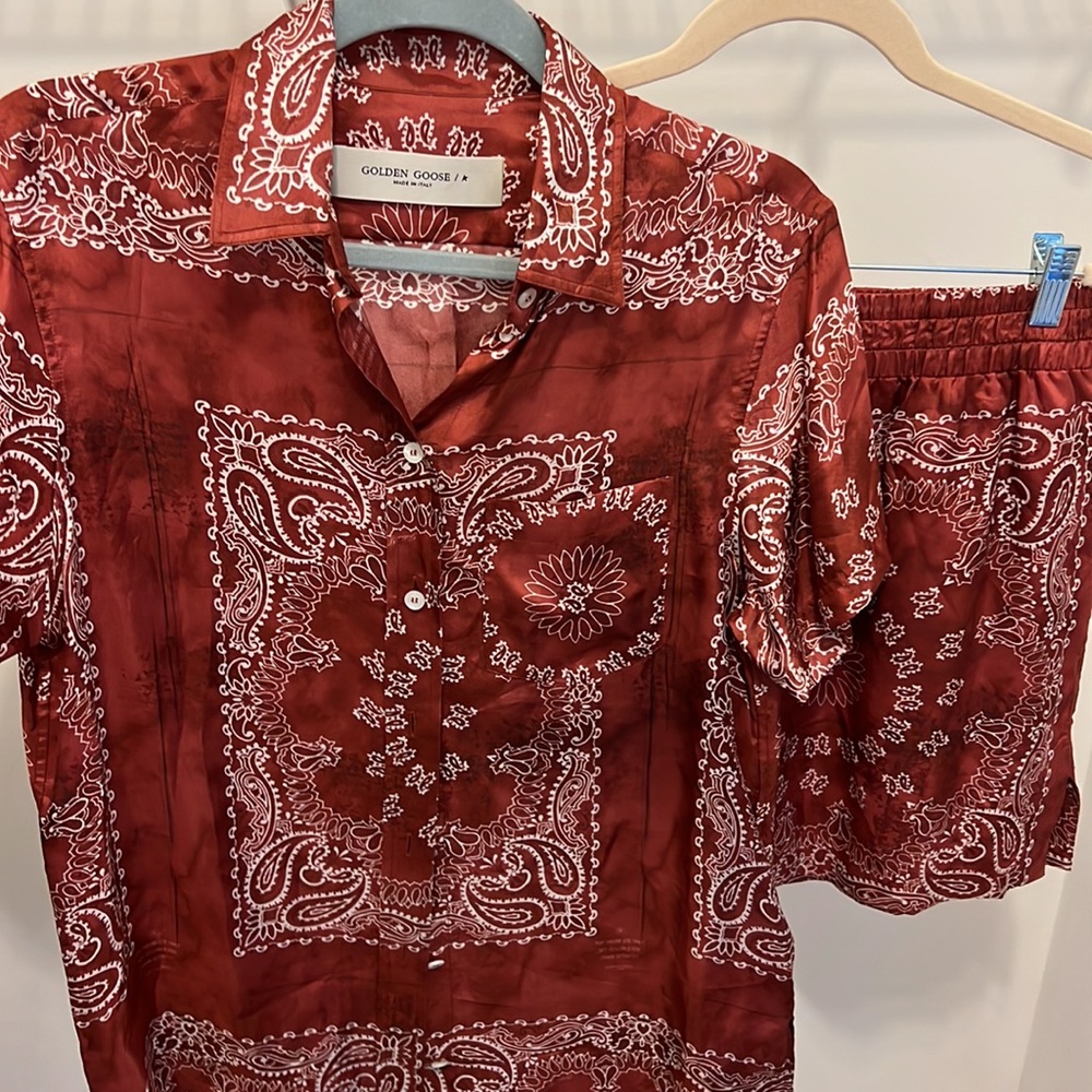 Golden Goose shirt/short set